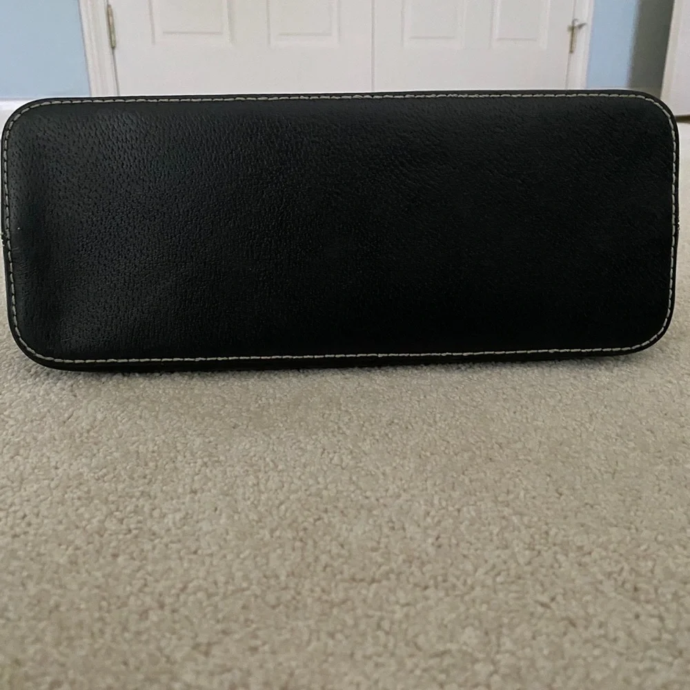 kate spade Cream and Black Leather Satchel
